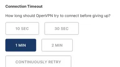 Captura de tela de OpenVPN Connect 12