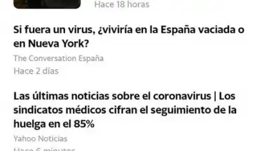 Captura de tela de Yahoo Lite 4