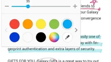 Captura de tela de Samsung Write on PDF 3