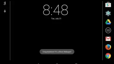 Captura de tela de Pitch Black Wallpaper 1