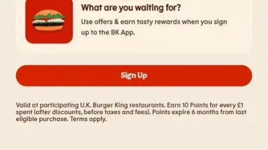 Captura de tela de Burger King App: Food & Drink 2