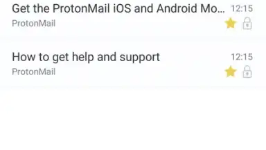 Captura de tela de Proton Mail 4