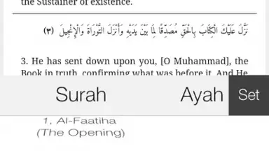 Captura de tela de Quran Project 6