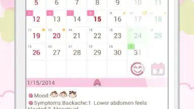 Captura de tela de LadysCalendar Free (Period) 6