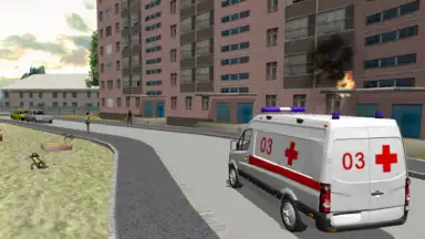 Captura de tela de Ambulance Simulator 3D 1