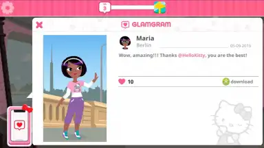 Captura de tela de Hello Kitty Fashion Star 2