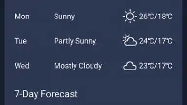 Captura de tela de Daily Forecast 9