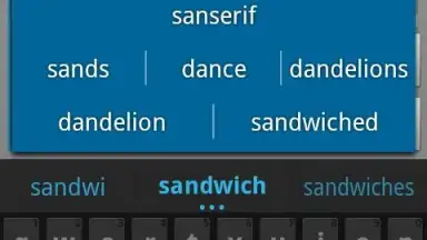 Captura de tela de Ice Cream Sandwich Keyboard 2