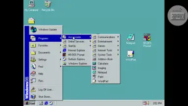 Captura de tela de Win 98 Simulator 3