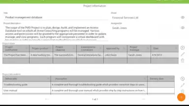 Captura de tela de MobiDB Project Management 17
