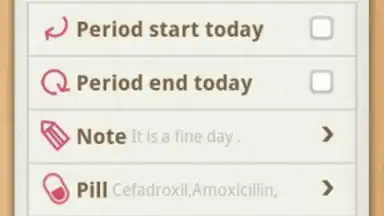 Captura de tela de Period Calendar 2