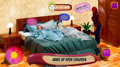 Captura de tela de Virtual Mother Life Simulator - Baby Care Games 3D 4