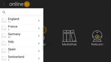 Captura de tela de onlineTV 2