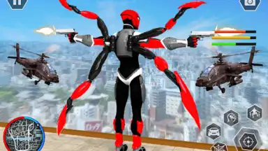 Captura de tela de Black Spider Rope Superhero 7