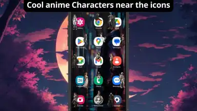 Captura de tela de Anime launcher KawaiDroid 3