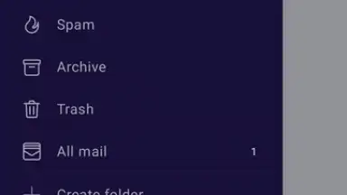 Captura de tela de Proton Mail 13