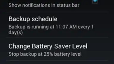 Captura de tela de G Cloud Backup 7