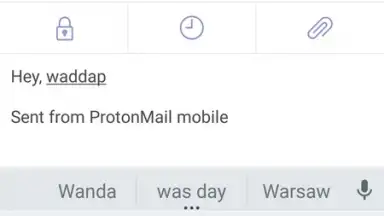 Captura de tela de Proton Mail 2