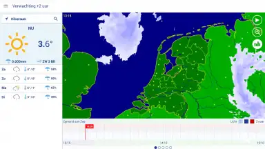 Captura de tela de Buienradar 18