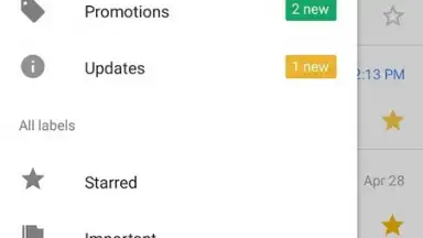 Captura de tela de Gmail GO 9