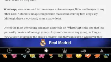 Captura de tela de Real Madrid Official Keyboard 5