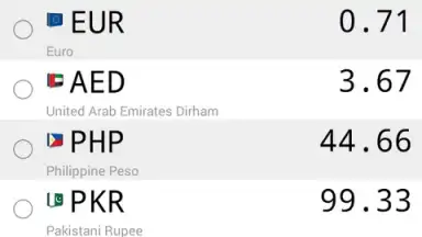 Captura de tela de Daily Currency Rates 8