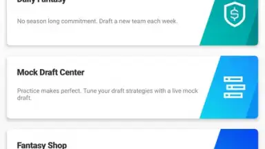 Captura de tela de Yahoo Fantasy Sports 14