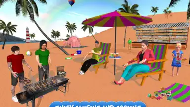 Captura de tela de Virtual Family Summer Vacation 1