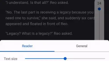 Captura de tela de LNReader 11