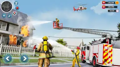 Captura de tela de Firefighter :Fire Brigade Game 4