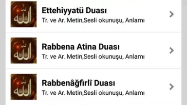 Captura de tela de Namaz Sureleri ve Dualar 6