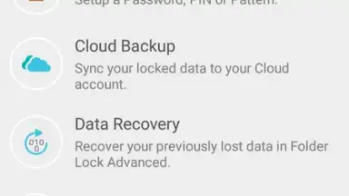 Captura de tela de Folder Lock Advanced 1