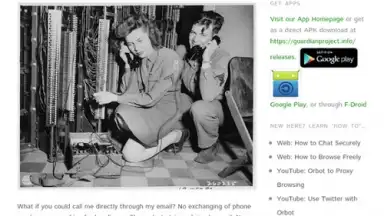 Captura de tela de Orweb: Private Web Browser 9
