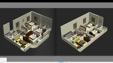 Captura de tela de 3D Home Plans 1