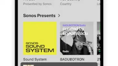 Captura de tela de Sonos 3