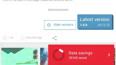 Captura de tela de Opera Mini beta 4