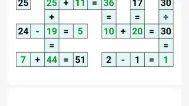 Captura de tela de Cross Math 13