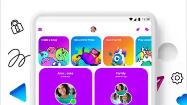 Captura de tela de Facebook Messenger Kids 14