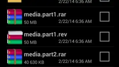 Captura de tela de RAR 15