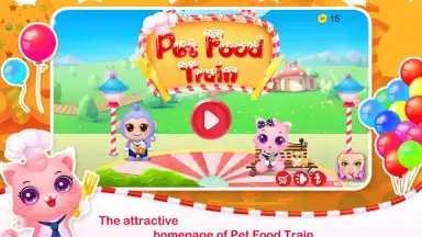 Captura de tela de Pet Food Train 6